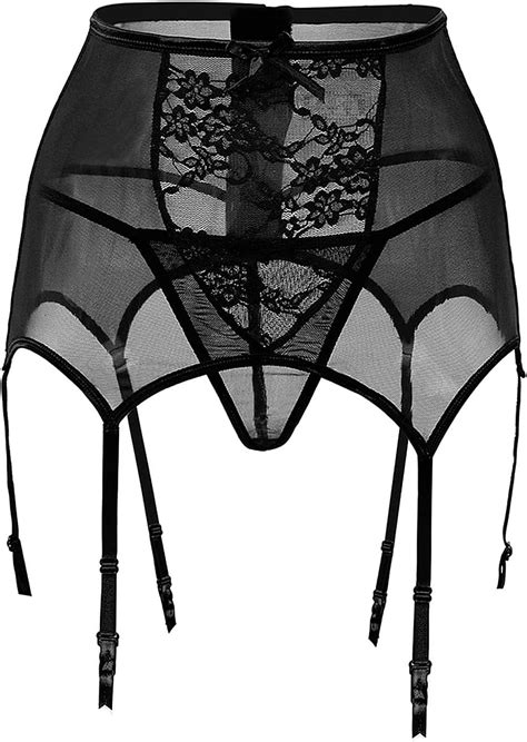 Women Plus Size Garter Belt High Waisted Lace Suspender