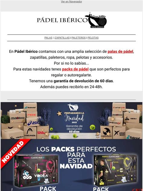 Padel Iberico Packs navideños y ofertones no te los puedes perder