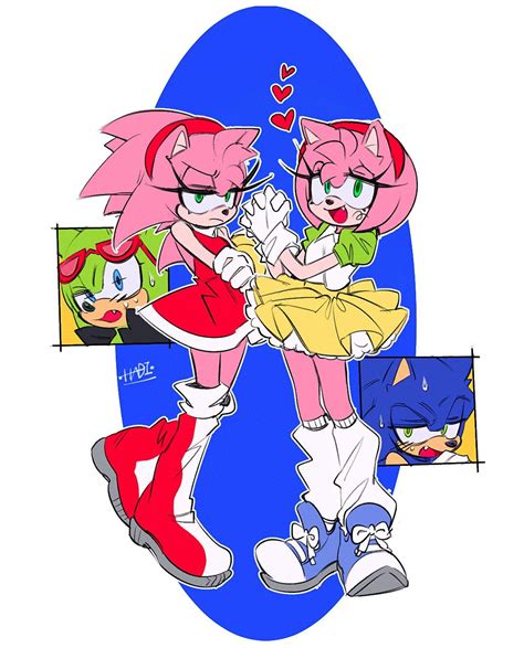 Amy Rose And Rosy The Rascal Switch Outfits By 3bathadi3 Rsonicthehedgehog