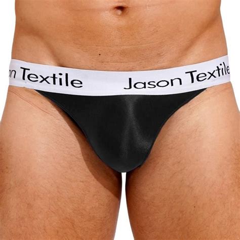 YIZYIF Homme Slip Brillant Sexy Slip de Bain Shorty Elastique Sous vêtement Bikini M XXL Noir