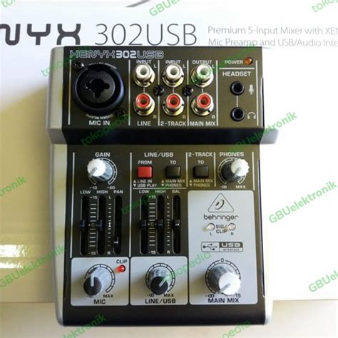 Jual Mixer Behringer Xenyx 302 USB Original 302USB Audio Interface