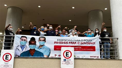 Trabalhadores Da Ebserh Protestam Em Goi S Por Act Que Garanta Direitos