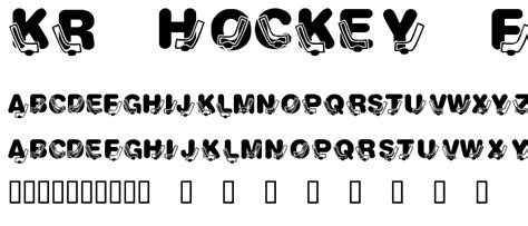 Kr Hockey Fun Font Fancy Cartoon