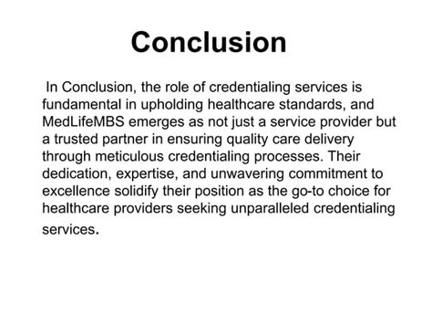 Pioneering Excellence In Credentialing Services Pptx