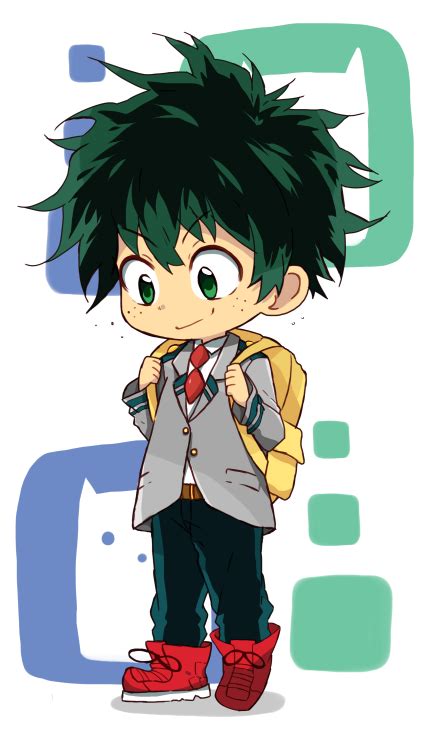 Boku No Hero Academia Izuku Midoriya Anime Chibi Chibi Characters