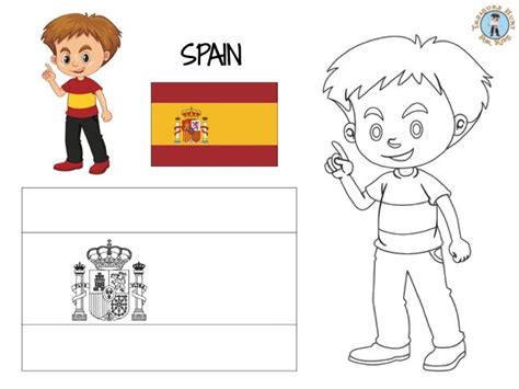 Spain Coloring Page Free Printables Treasure Hunt 4 Kids