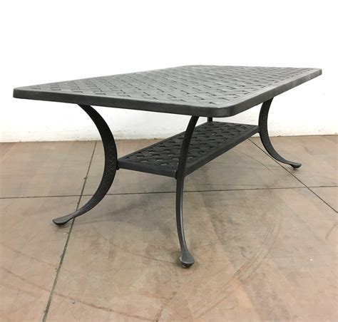 Lot Traditional Cast Aluminum Coffee Table