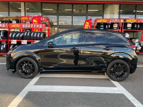 BEST写真館 日産 オーラ E の HOT STUFF ホットスタッフ G SPEED ジースピード メタリックブラック を