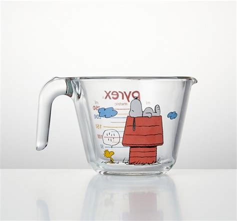 Pyrex X Peanuts Snoopy Heat Resistant Glass Measuring Cup Ml Ml