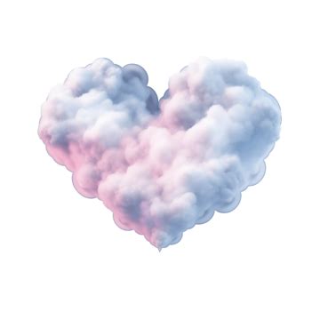 Valentines Day Heart Clouds Realistic Valentines Day Valentines Day