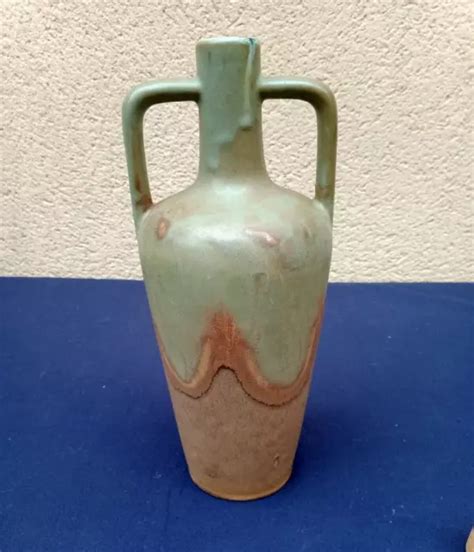 BOUTEILLE À LIQUEUR ou Vase en Grès Signé Fournier Demars Saint Amand