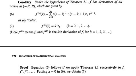 Real Analysis Why Does F K Exists In Rudin S Pma Corollary