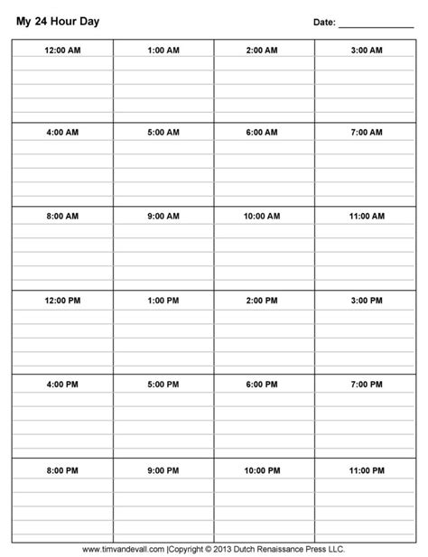 43 Effective Hourly Schedule Templates (Excel & MS Word) ᐅ TemplateLab