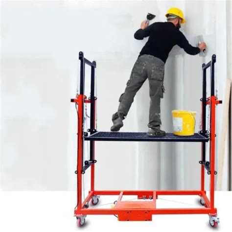 Multiple Models Foldable Electric Scaffolding Lift Platform Loads Up