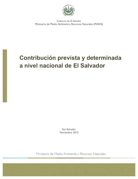 PDF Contribución prevista y determinada a nivel nacional de