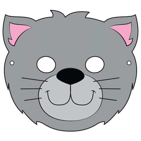 Cat Mask Template Free Printable Papercraft Templates