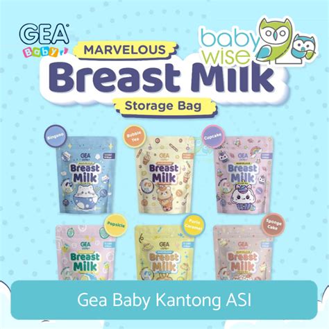 Jual Gea Baby Kantong Asi Breast Milk Storage Bag Ml Shopee