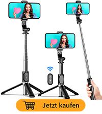 Stable Selfie Stick Stativ Mit Abnehmbarer F Lllicht Cm Erweiterbar