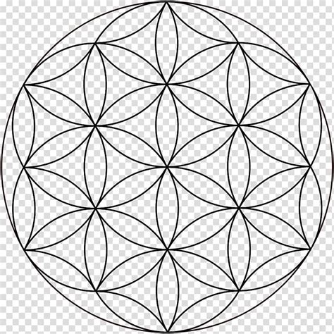 Round Black Ball Overlapping Circles Grid Sacred Geometry Symbol