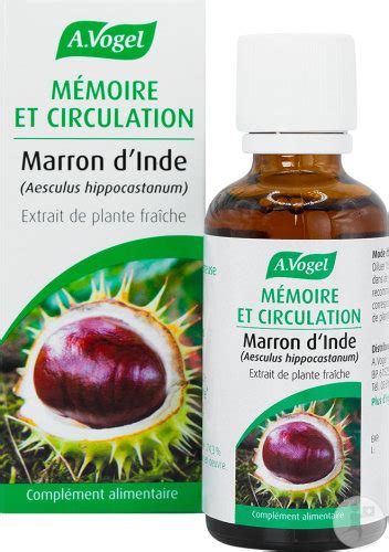 A Vogel Marron d Inde Mémoire Et Circulation Extrait De Plante Fraîche