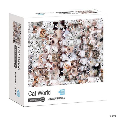 Cat World 1000 Piece Jigsaw Puzzle | Oriental Trading