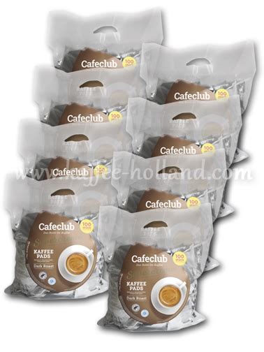 Caféclub Dark Roast 8x100 Pods Kaffee Holland