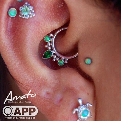 Healing Daith By Joe At Amato With Some Beautiful Bvla Rpiercing