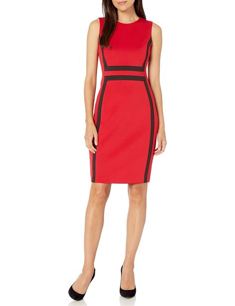 Descubrir 79 Imagen Calvin Klein Red Cocktail Dress Vn