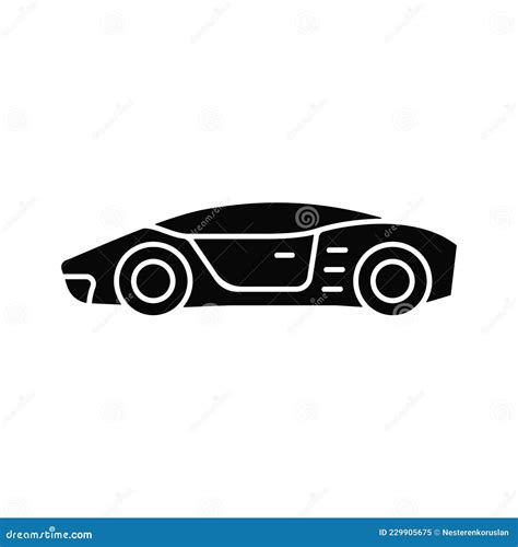 Exotic Supercar Logo Design With Concept Sports Vehicle Icon Silhouette