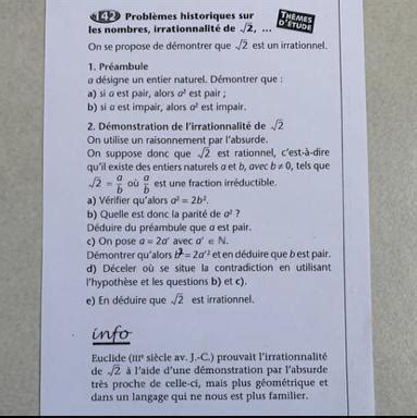 Bonjour J Ai Un Dm En Maths Rendre Pour La Rentr E Et J Ai Besoin D