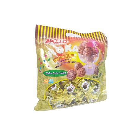 Jual Apollo Roka Wafer Ball Chocolate Isi 50 Pcs Shopee Indonesia