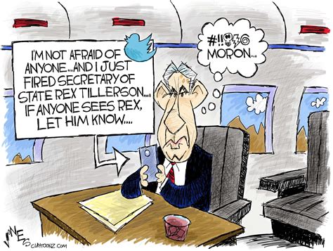 Political Cartoon U S Rex Tillerson Firing Trump Tweet The Week