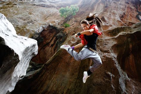 Fotos Gratis Rock Persona Ni A Mujer Aventuras Piedra Saltar