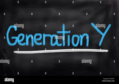 Generation Y Concept Stock Photo - Alamy