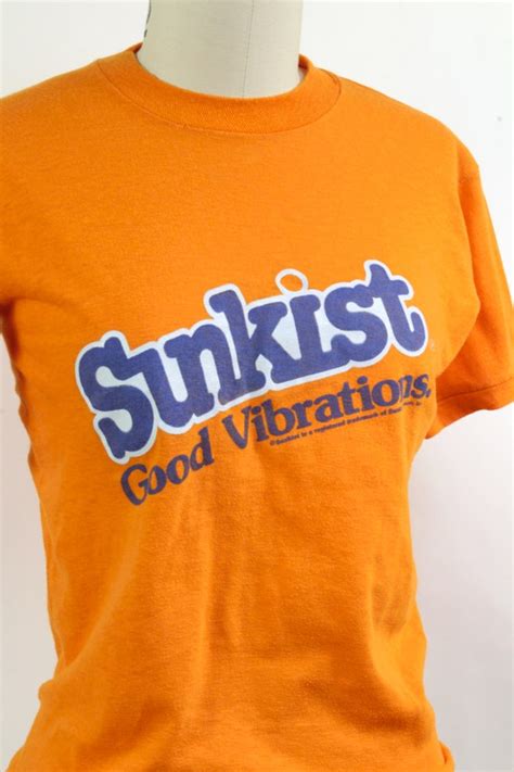 Sunkist Good Vibrations Orange Vintage T Shirt Singl Gem