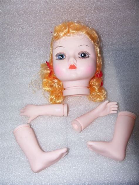 Darice Doll Head With Hands New Yellow Hair 1980s Vintage Ebay