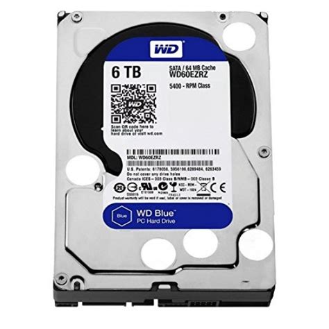 Western Digital WD60EZRZ Blue 6TB SATA 6 0Gb S HDD