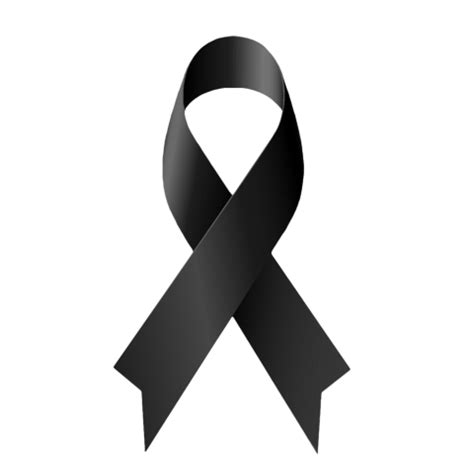 Black Outline Awareness Cancer Ribbon Sign HD PNG Citypng