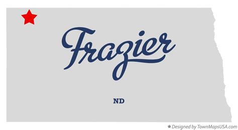 Map of Frazier, ND, North Dakota