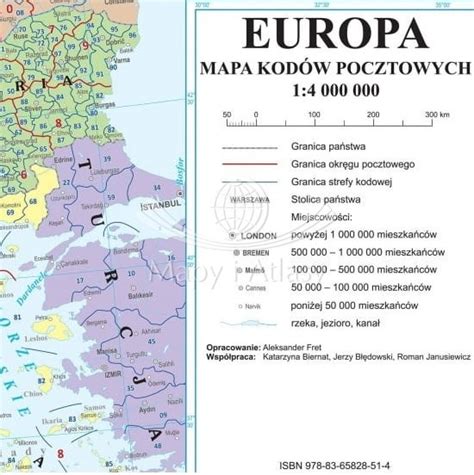 Europa Z Kodami Pocztowymi Mapa Do Wpinania