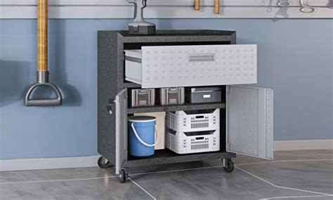 Fortress Floating Garage Cabinet | Groupon