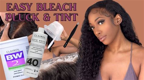 EASY Bleaching Plucking Tinting Method Beginner Friendly How To