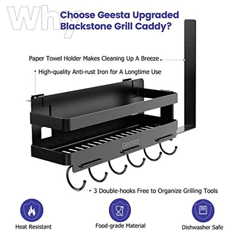 Geesta Upgraded Griddle Caddy For Blackstone Griddles Grill