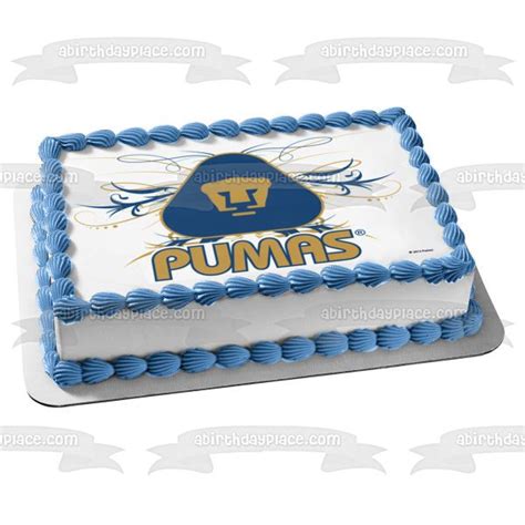 Club Universidad Nacional Pumas Logo Edible Cake Topper Image Abpid