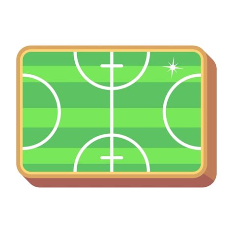 Premium Vector | Cartoon illustration of a green soccer field