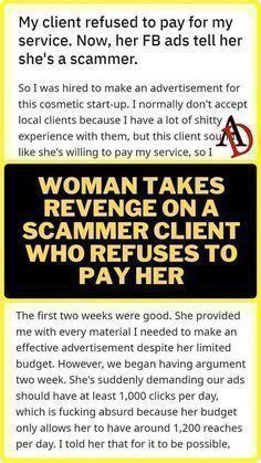 Woman Takes Revenge On A Scammer Client Who Refuses To Pay Her