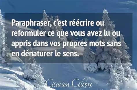 Citation Anonyme sens Paraphraser c est réécrire ou reformuler ce