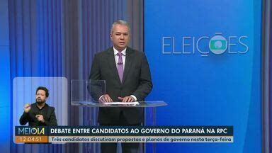 Meio Dia Paraná Cascavel Veja como foi o debate na RPC entre