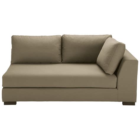 Taupe Coloured Cotton Modular Sofa Right Armrest Terence Maisons Du Monde