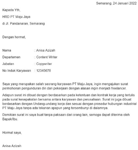 Surat Resign: Pengertian, Cara Membuat, dan Contohnya